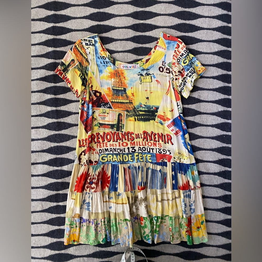 Vintage Jams World Paris Summer Dress Size M